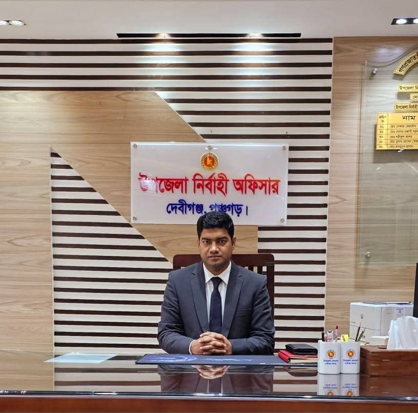 দেবীগঞ্জবাসীর কাছে আবেগঘন বিদায় বার্তা ইউএনও মাহমুদুল হাসানের