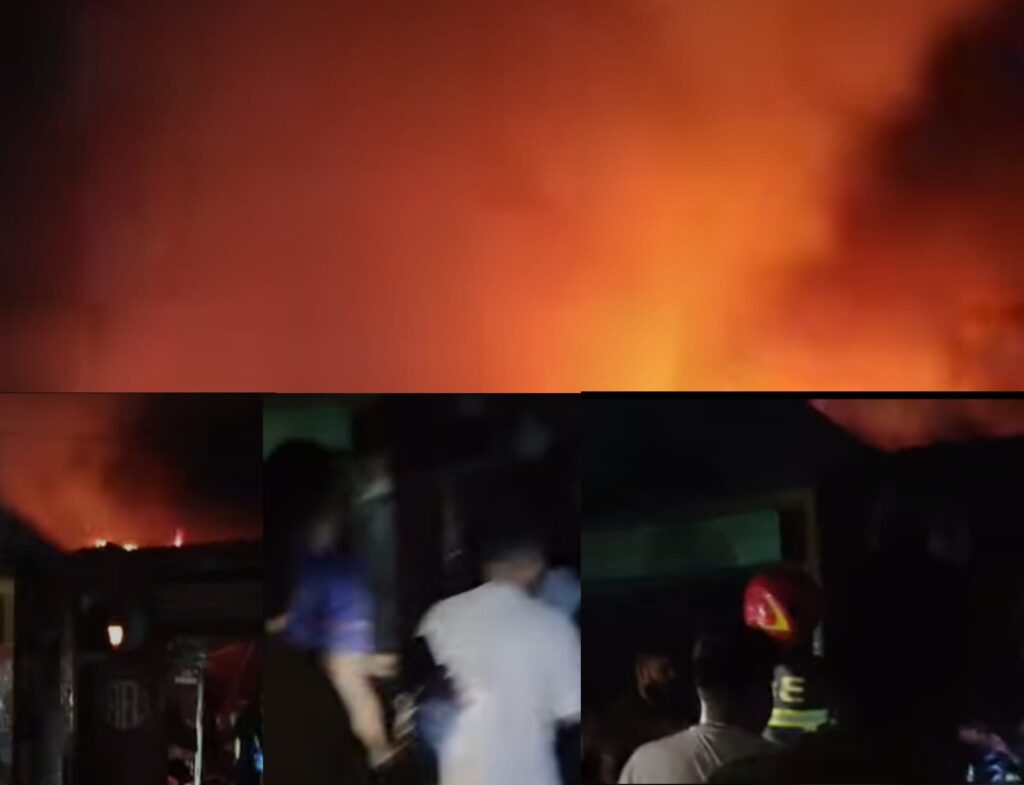 দেবীগঞ্জ পৌর বাজারে ভয়াবহ অগ্নিকাণ্ড, পুড়ল ৪ দোকান